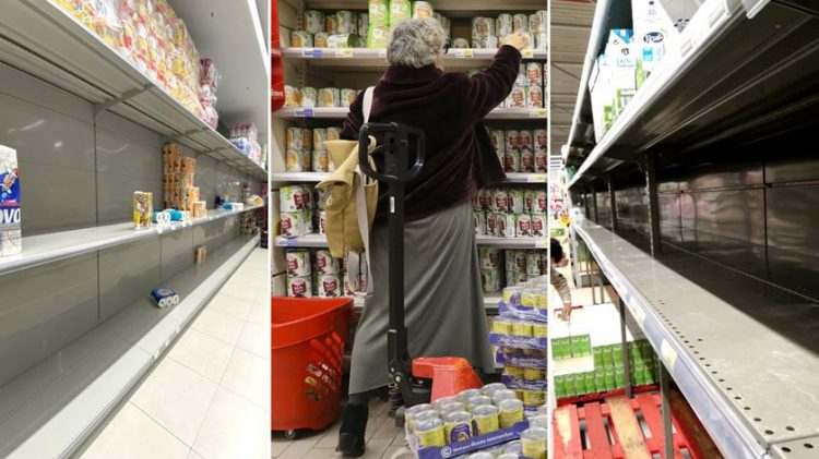 supermercados vazios
