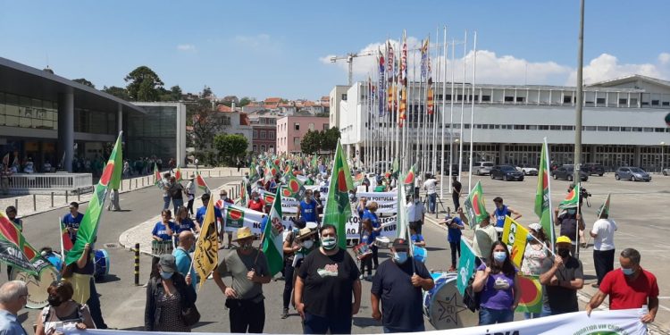 manifestação agricultores CNA