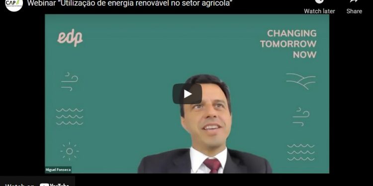 Webinar “Utilização de energia renovável no setor agrícola”