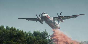 aviao incendio