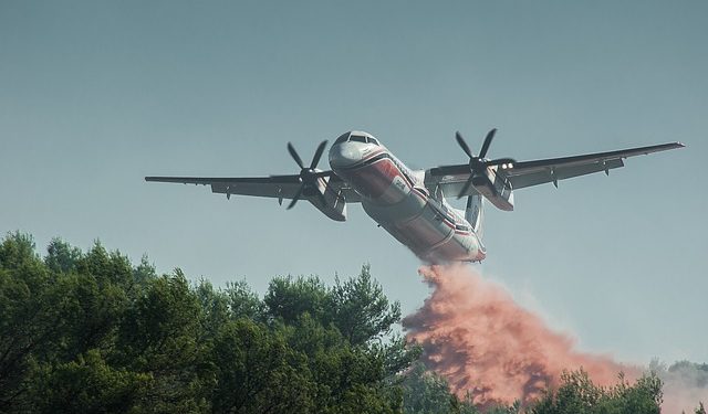 aviao incendio