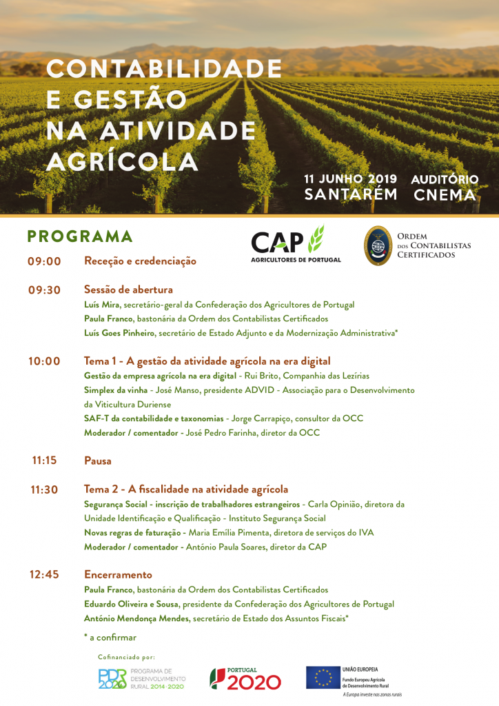 Programa A Contabilidade e Gestão na Actividade Agrícola