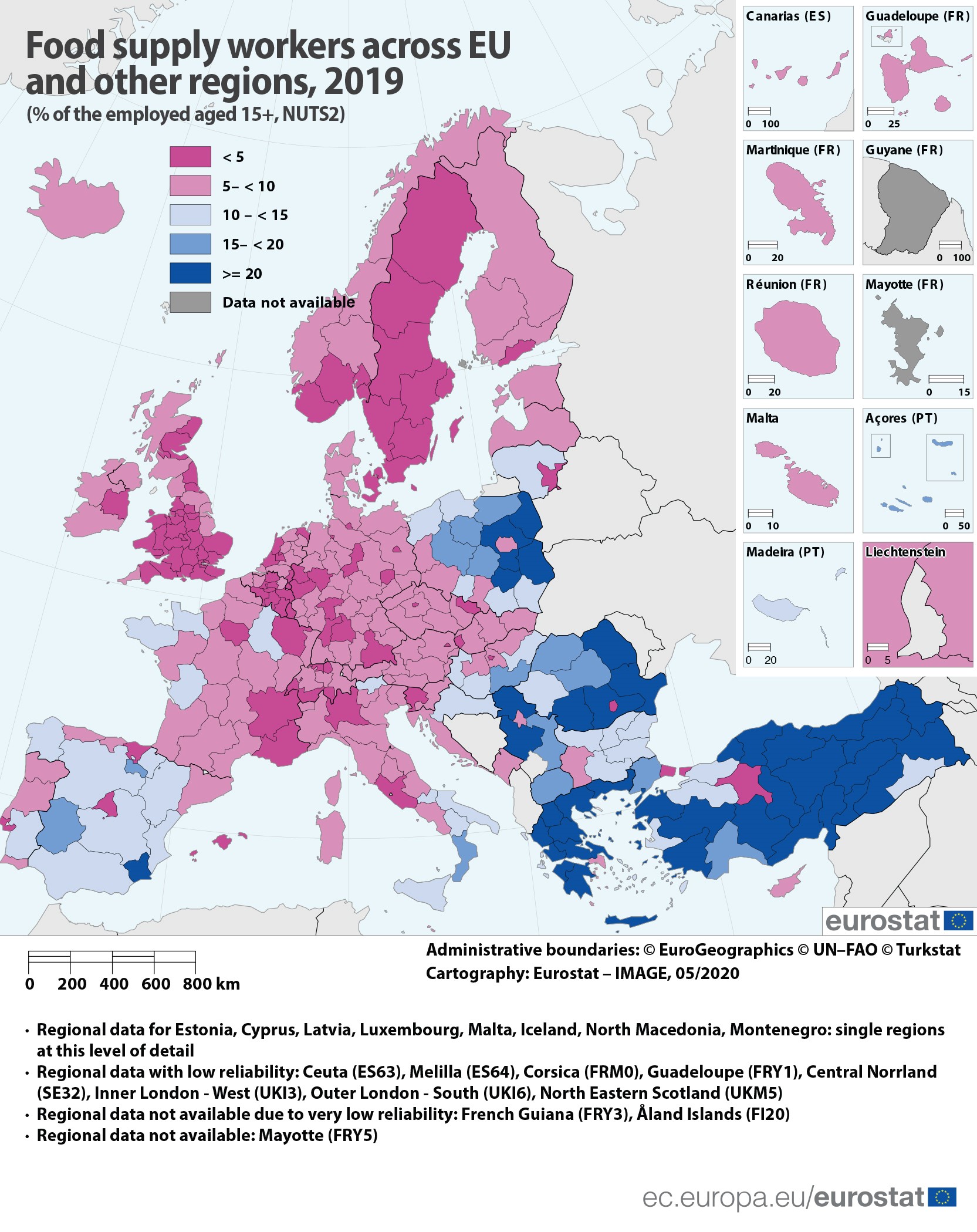 Employment in food supply_map_2019