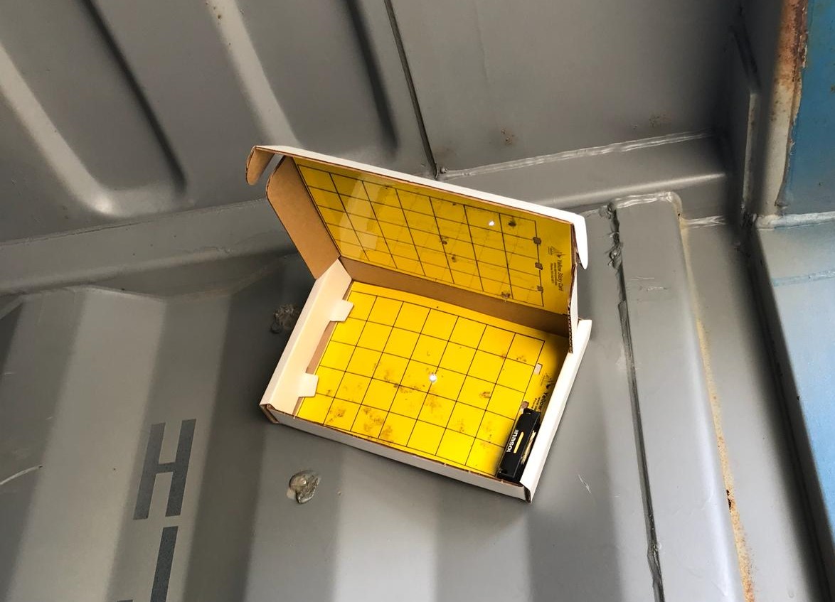 Light traps placed in shipping containers can help capture novel insects on arrival in Europe. Image credit: Matteo Marchioro