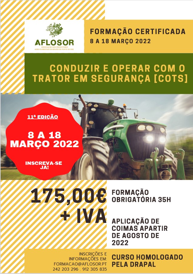 Curso Conduzir e Operar com o Trator em Segurança