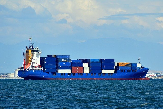 barco navio carga exportações