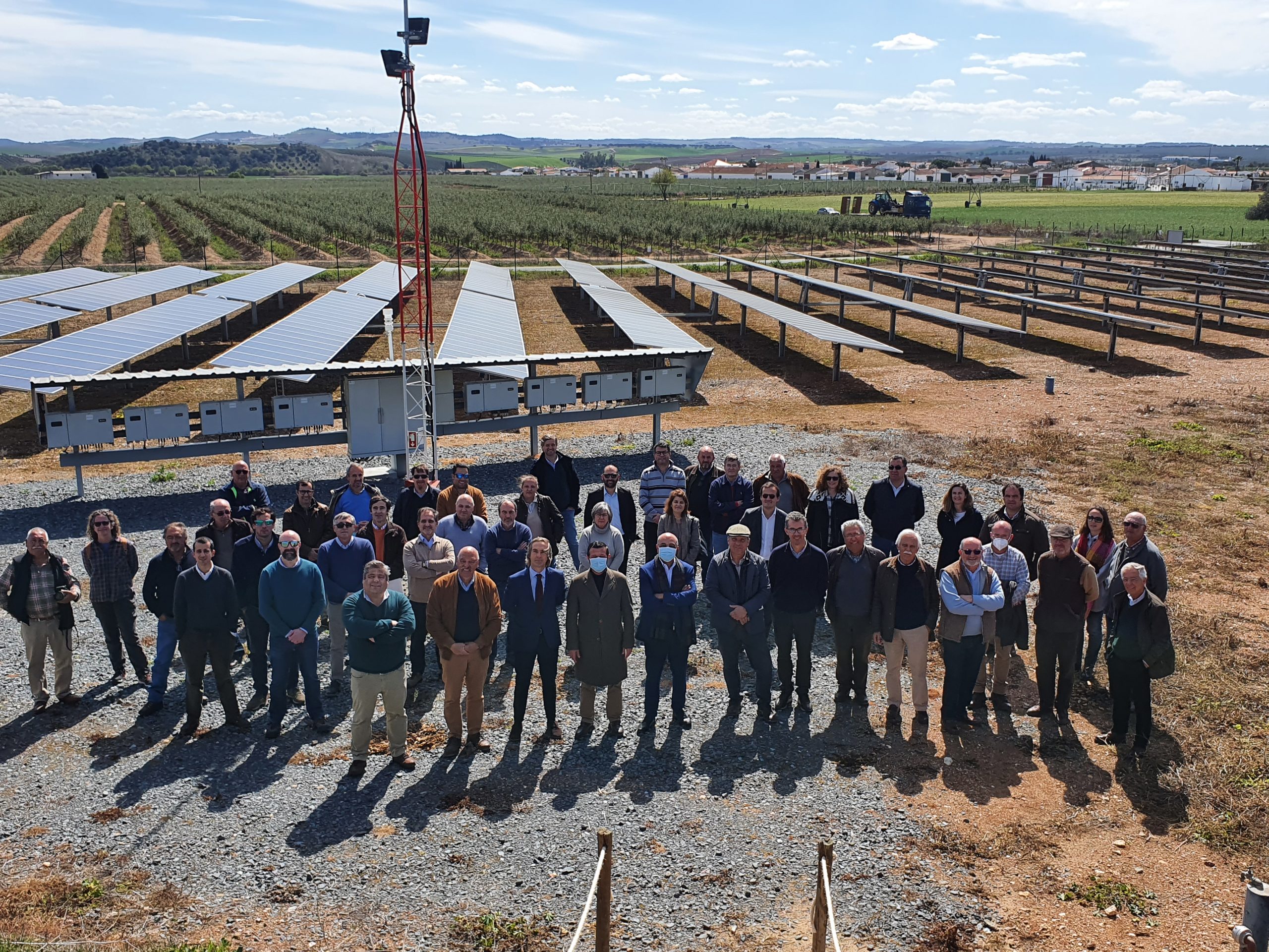 Visita técnica instalação fotovoltaica ABROXO