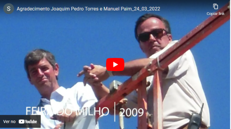 Tributo ao Eng.º Joaquim Pedro Torres e ao Eng.º Manuel Paim