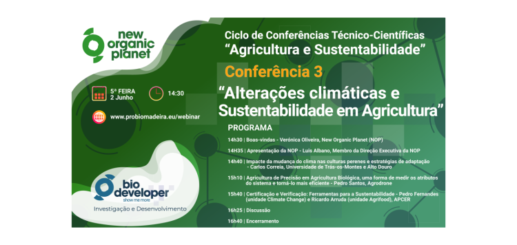 Alterações climáticas e Sustentabilidade em Agricultura
