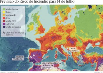 mapa risco incêndio