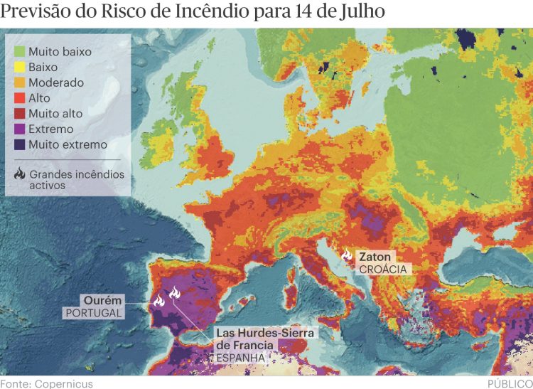 mapa risco incêndio