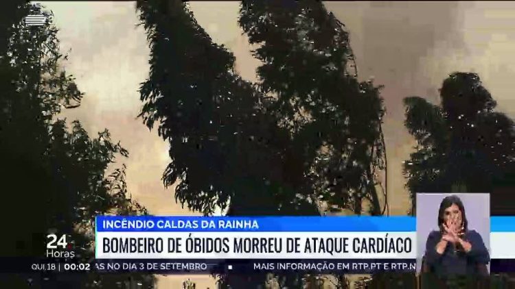 Incêndio nas Caldas da Rainha no limite de três concelhos