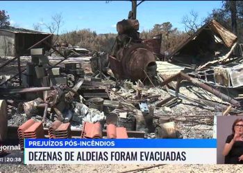 Prejuízos incêndio Pombal