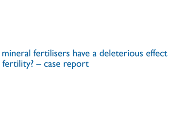 mineral fertilisers