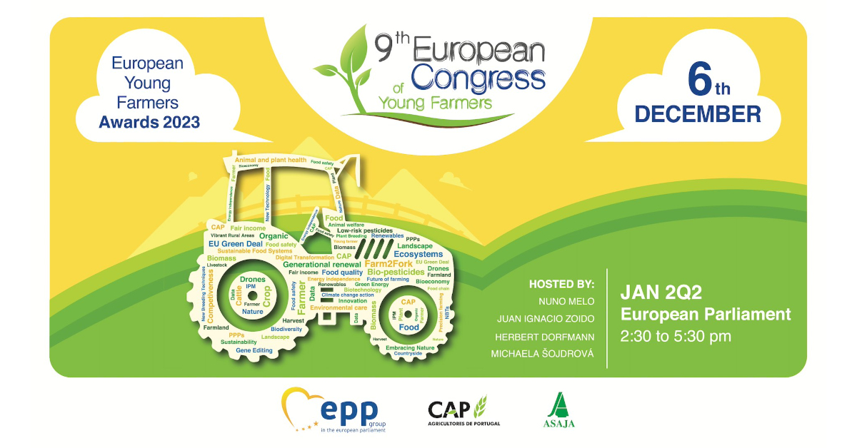 9.º Congresso Europeu de Jovens Agricultores - 6 de dezembro - Bruxelas