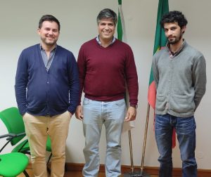 Samuel Pereira (Vice-Presidente), Henrique Silvestre Ferreira (Presidente) e André de Oliveira e Silva (Vice-Presidente)