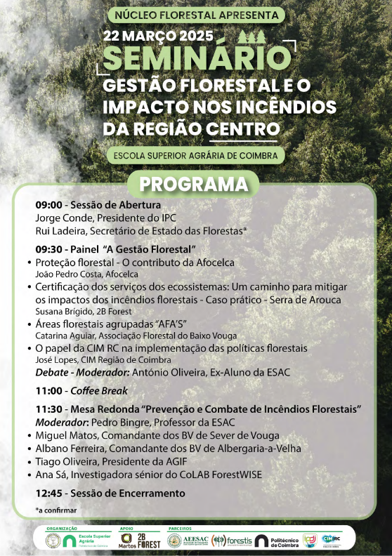 Evento floresta coimbra programa