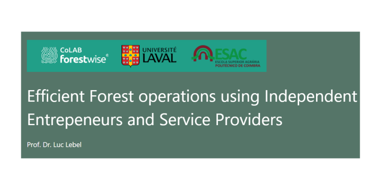 Efficient Forest operations using Independent Entrepeneurs and Service Providers