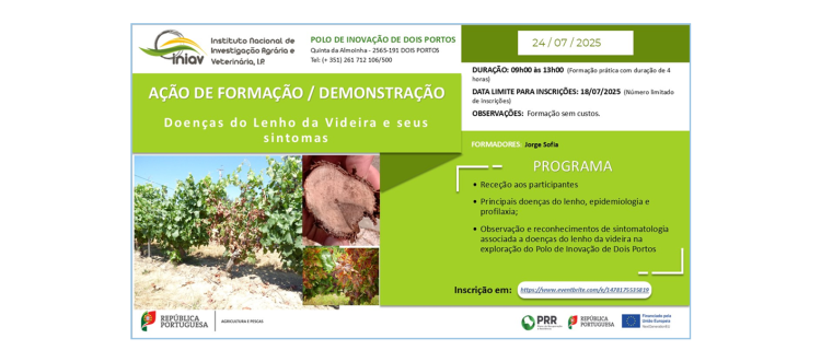 Ação de Formação Doenças do lenho da videira