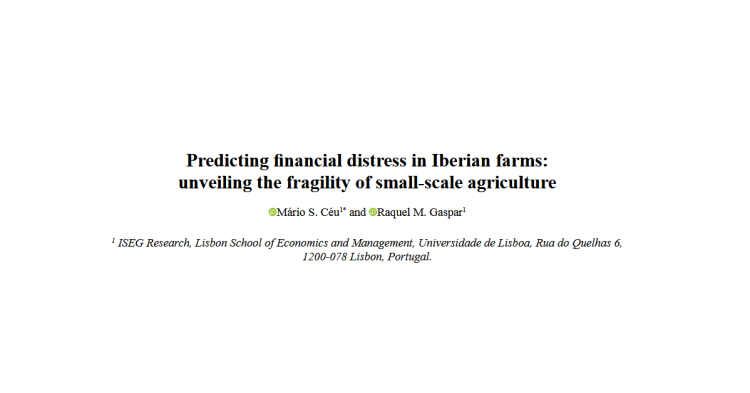 financial distress iberian farms